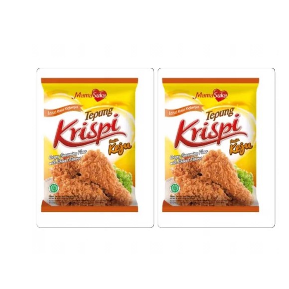 

Promo 2 Bungkus MAMASUKA TEPUNG BUMBU KRISPI RASA KEJU SACHET total 360 gram