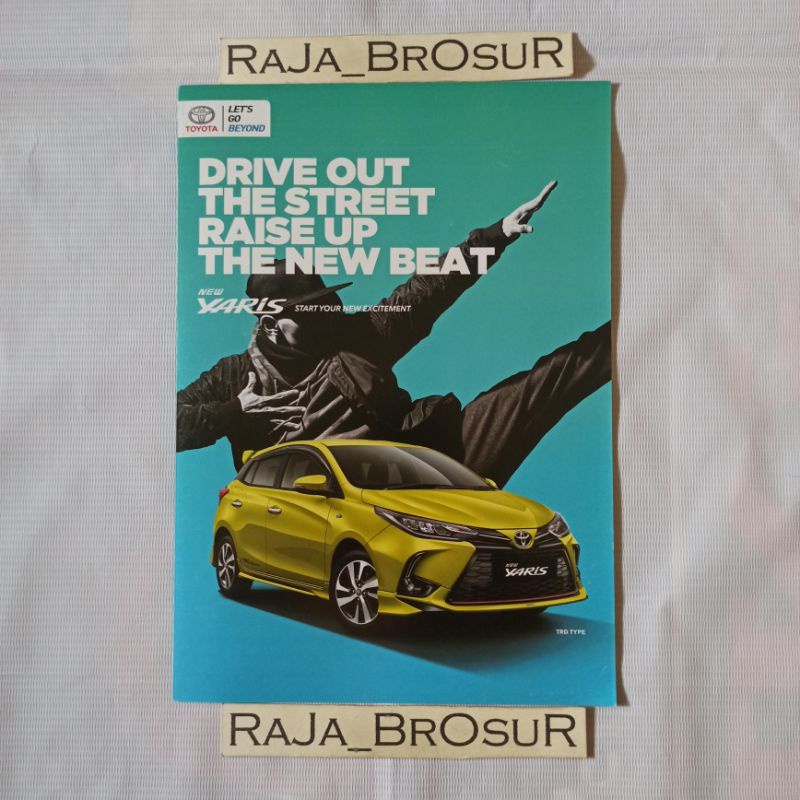 Poster brosur katalog leaflet Toyota New Yaris 2020