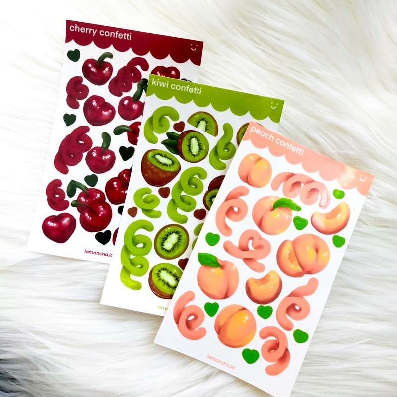 

[Lemoncha.id] Fruity Confetti - stiker polaroid polco journal