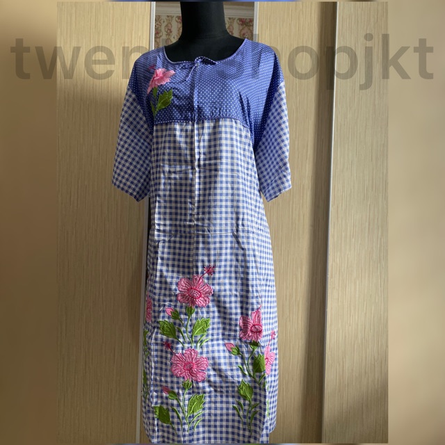 DASTER PENDEK MEREK OMAH DASTER EVA  SIZE XXXL