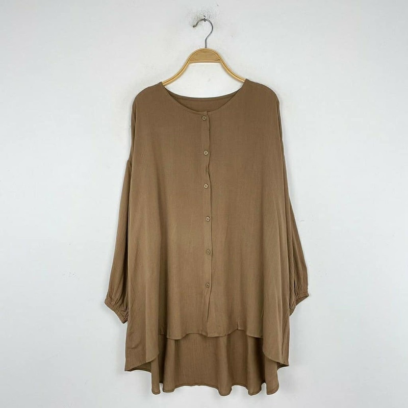 TUNIK BLOUSE OVERSIZE / TUNIK WANITA OVERSIZE / ATASAN TUNIK RAYON