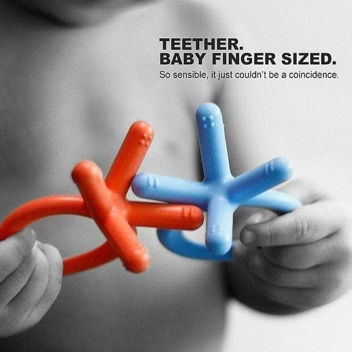 Teether Comotomo Baby Finger Sized Silicone Como Tomo