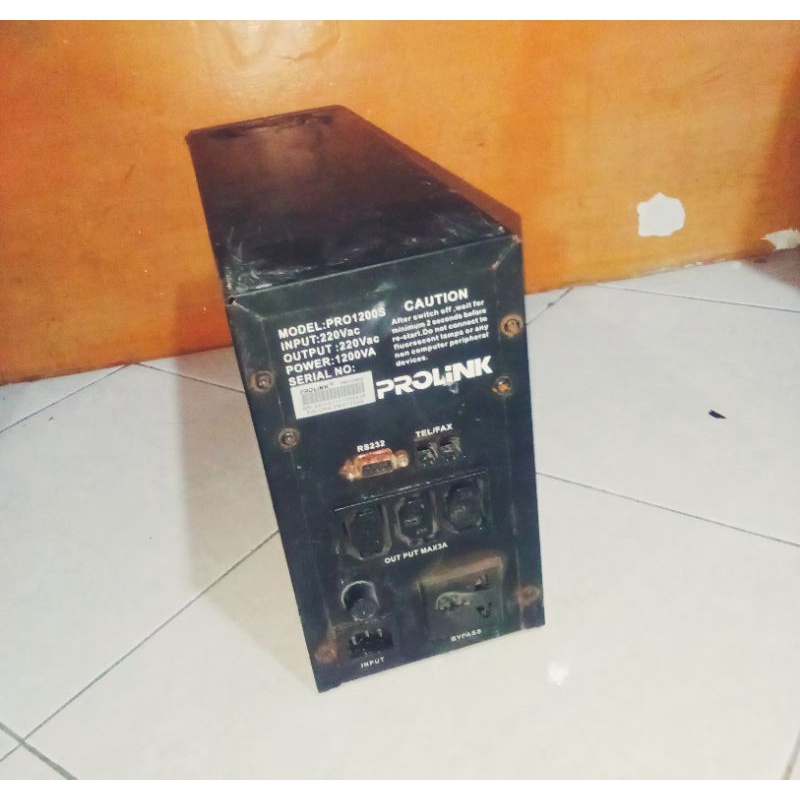 Trafo ex UPS Prolink PRO1200Data UPS tanpa aki