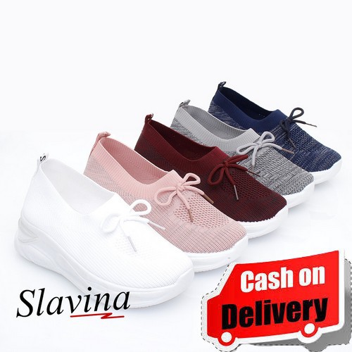 Sepatu Sneakers Wanita Gaya Kekinian Trend Korean Style Original  UY121 Sepatu Slavina Sneaker Ts4