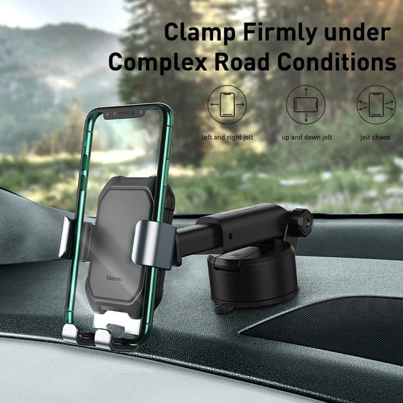 BASEUS ORIGINAL Car Holder Tank Gravity Mobile Phone Mount Kaca Mobil Stand Universal GPS Dashboard