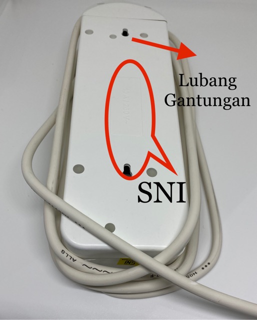 Stop kontak multipro 4 lubang 3 meter/stop kontak saklar on-off/terminal colokan listrik/stop kontak