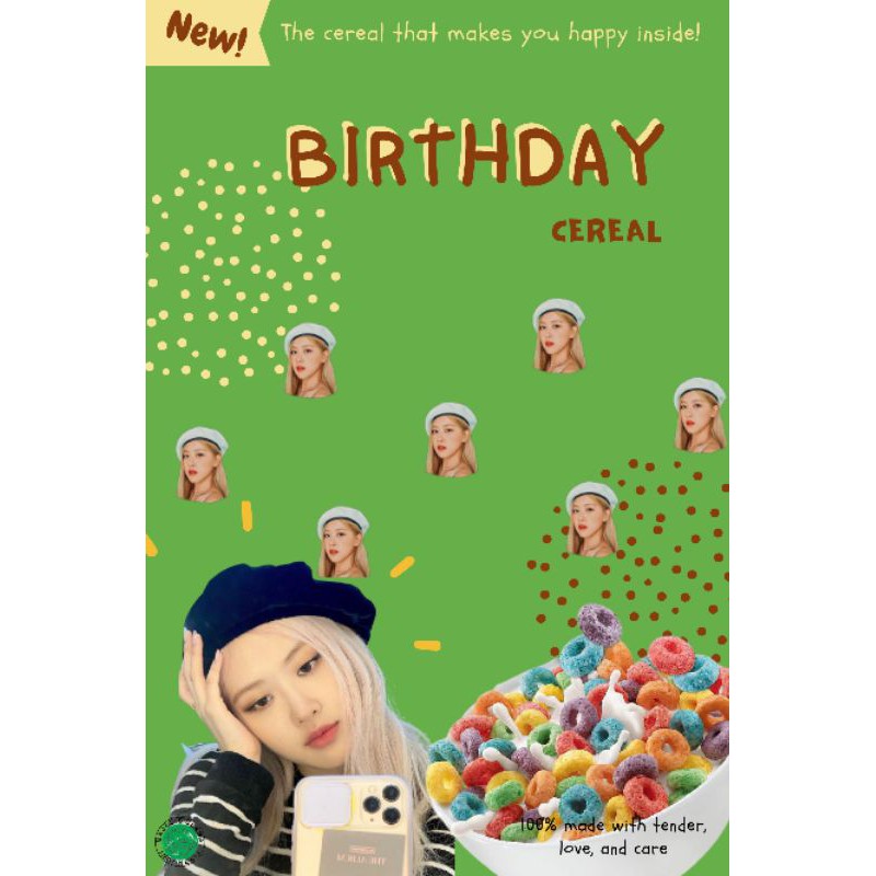 

Birthday cereal box gift (Box only sudah di rakit)