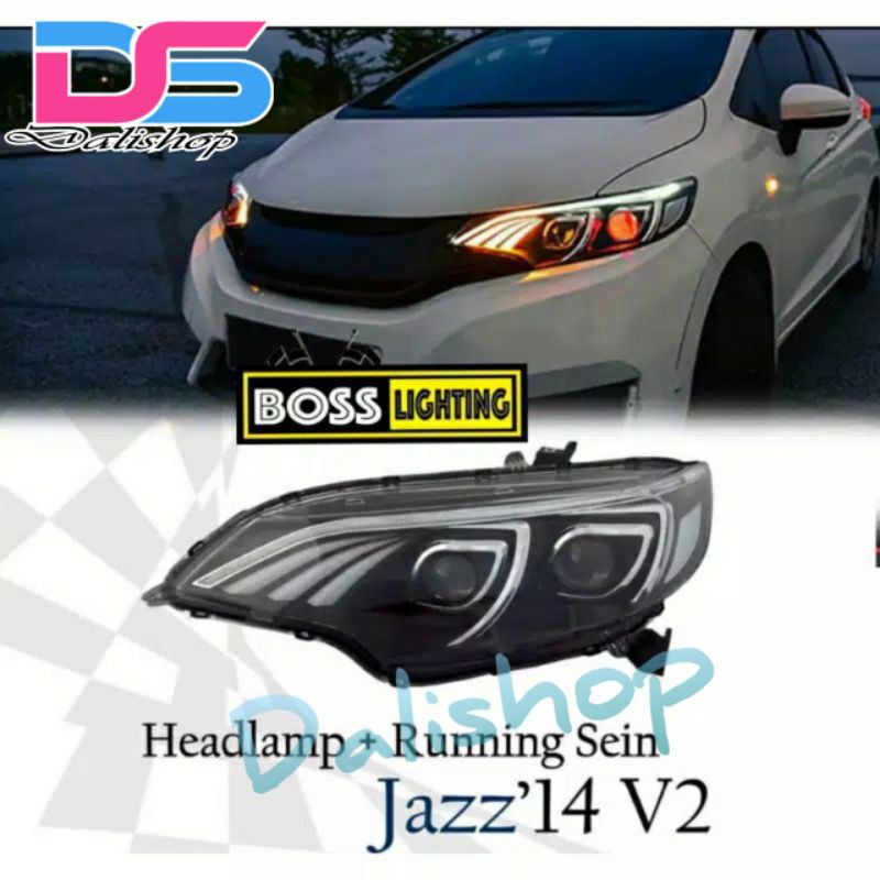Headlamp Honda jazz GK5 on projector sequential Mercy