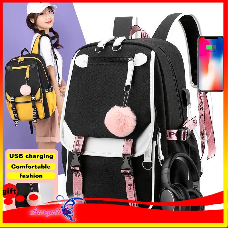 Charyatink - Tas Ransel tas sekolah backpack kpop korean style lokal