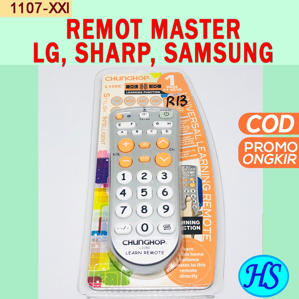 Remot Master TV untuk buka Servis Mode TV LG Sharp Samsung LCD LED