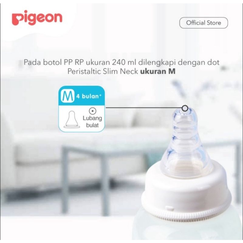 Pigeon Baby Bottle PP RP 240 ml Buy 2 Get 1 Free/Botol Susu Bayi