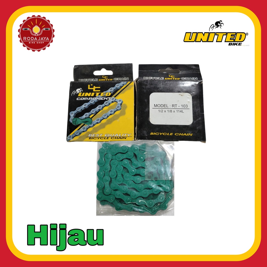 United Rantai Sepeda Single Speed BMX Fixie Warna Beragam