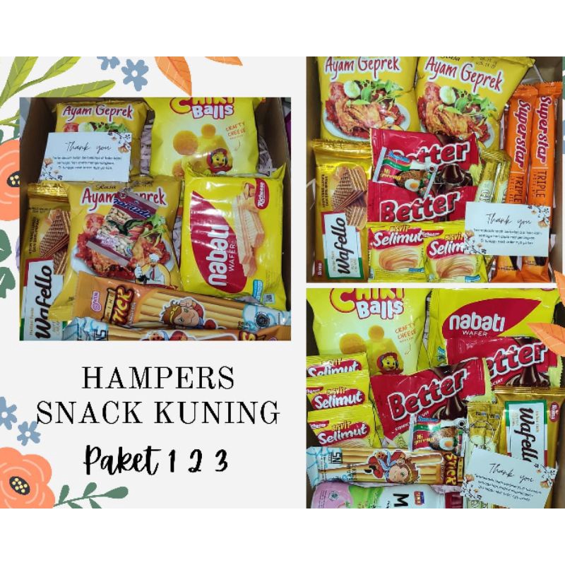 

Hampers Snack Kuning, Hampers Makanan ringan