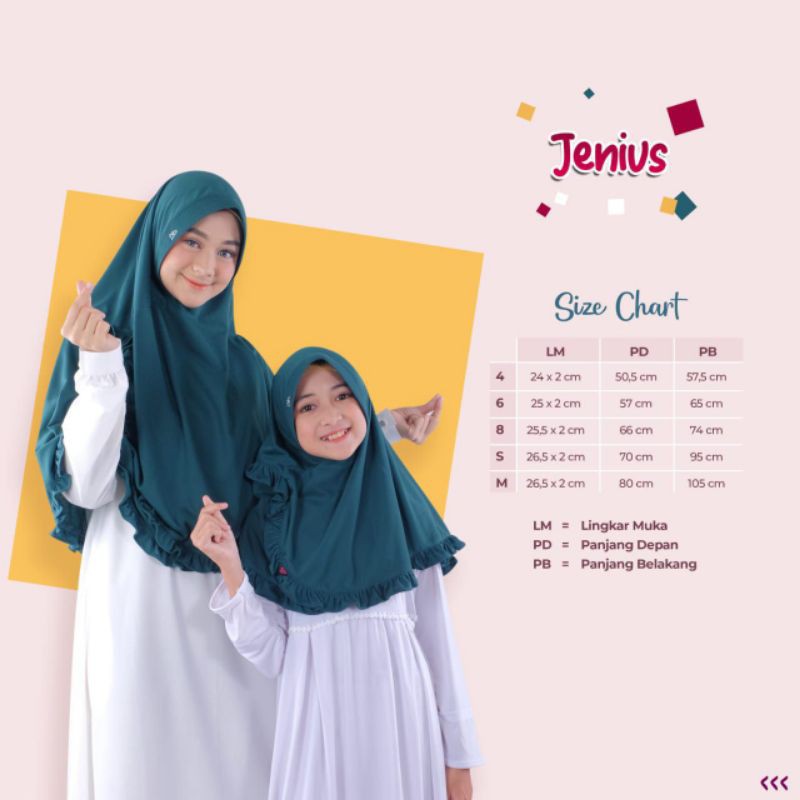 JENIUS jilbab anak jenius AZKIA HIJAB