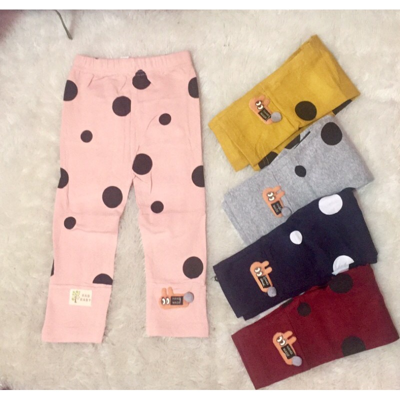 Legging Anak Perempuan Motif &amp; Polos Usia 3 - 4 tahun/ Legging Callysta Leging MOTIF RANDOM anak