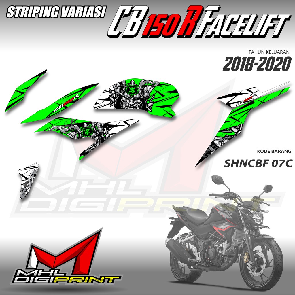 STRIPING VARIASI NEW CB 150R FACELIFT - STIKER NEW CB 150R - SHNCBF 07