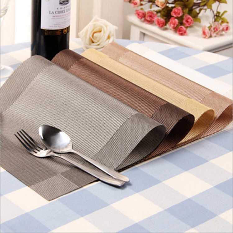 Trend-Tatakan piring alas makan table mat PVC anti slip dekorasi meja Alas meja