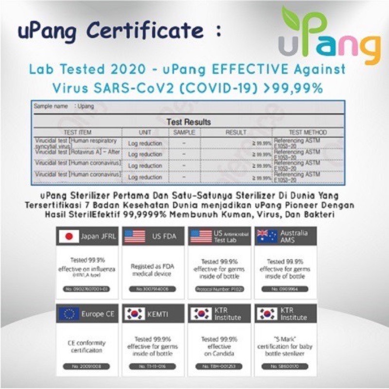 Upang 9 Plus+ LED 9th Generation - Uv Sterilizer