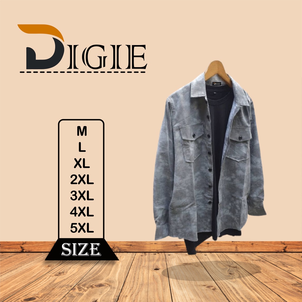 Jaket Pria Abu Abu Polos