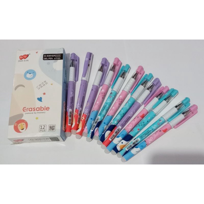 

(6pisc)6biji pen bisa hapus/pen gel hapus/erasable pen/pen hapus luclove sincy love sisi