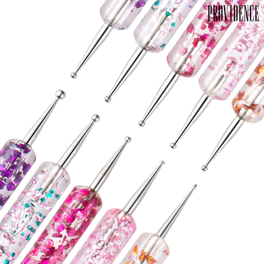 Providence 5Pcs/Set Nail Dotting Pen Double Head Flower Printing Acrylic UV Gel Painting Drawing Manicure Art Dot Point Pen for Beauty