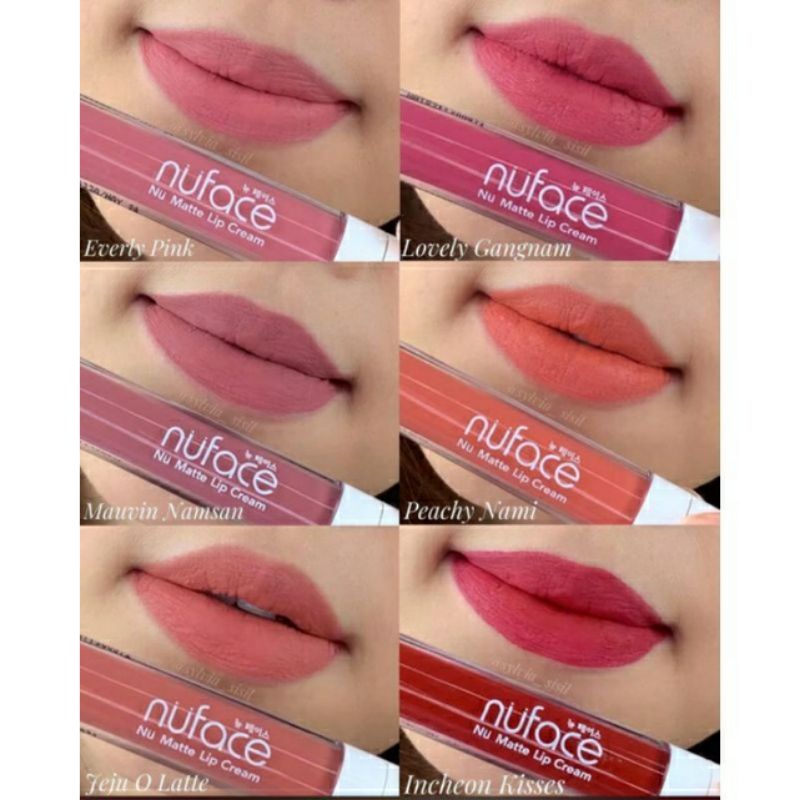 Nuface Nu Matte Lip Cream | Sensasi Caramel, Warna Intense, Tahan Lama/ Lipstick Cair