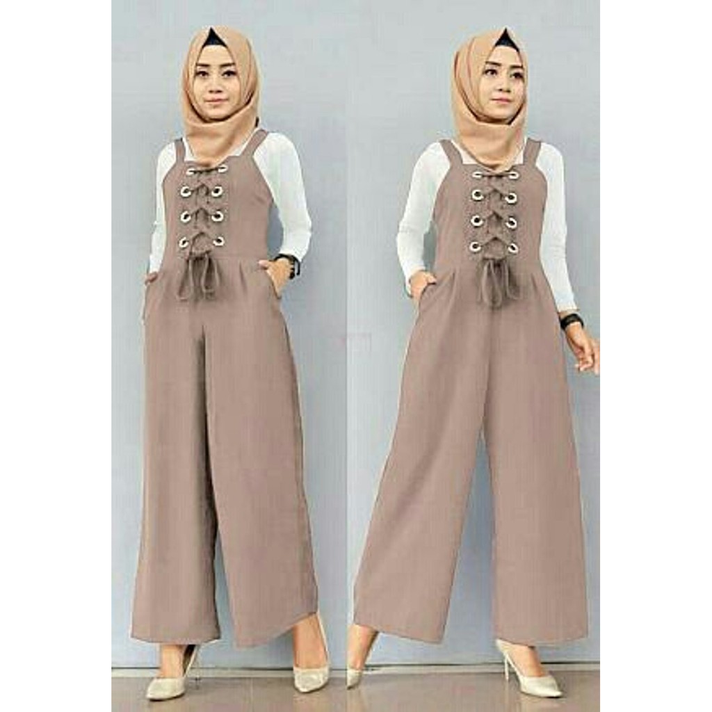 G JP DUMITA JUMPSUIT WANITA BAJU CELANA KODOK TERLARIS BISA UNTUK HIJAB MUSLIMAH HARGA GROSIR ECER
