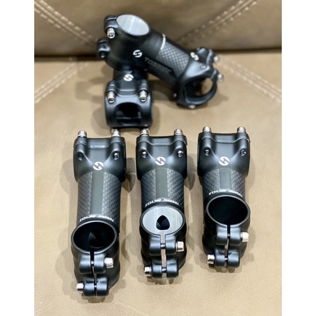 Stem Stang Sepeda TOSEEK 31.8mm 17 Derajat 70/80/90/100/110mm Bahan Aluminum Carbon Fiber