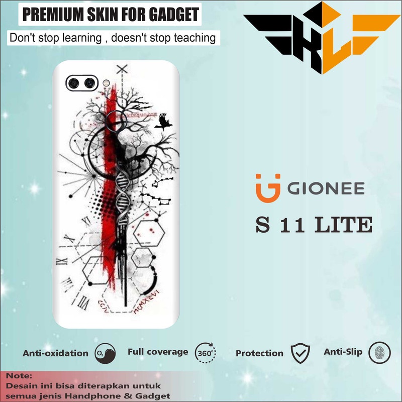 Beli 1 Geratis 1 SKIN HANDPHONE GIONEE S11 LITE  WHITE