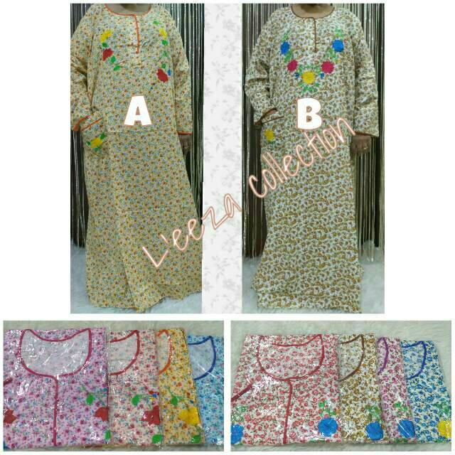 Daster panjang /Longdress/Gamis Katun XL &quot;floral