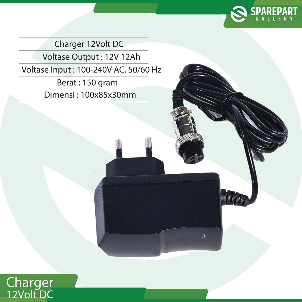 Charger 12V DC 100W skuter roda-3