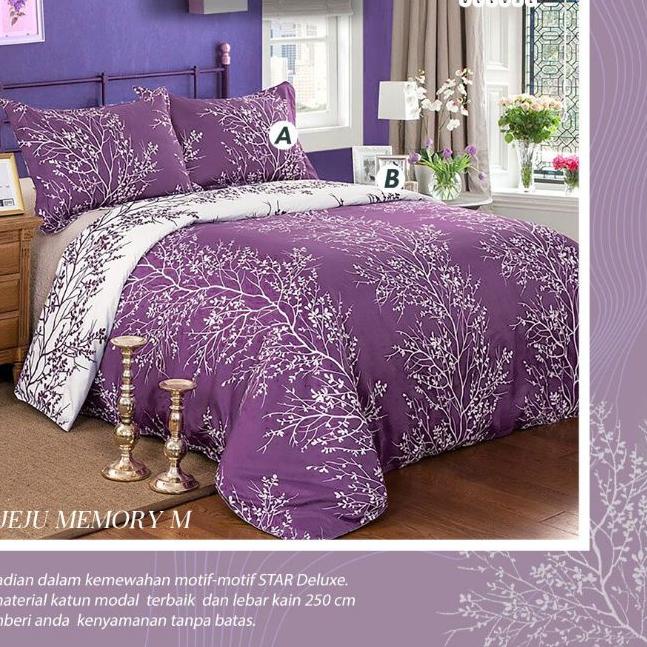 ➯ Kain Bahan Sprei Meteran Katun Star Motif Jeju Memory ℗