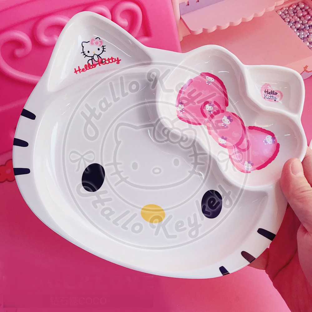 Jual Piring Makan Sekat Bentuk Kepala Hello Kitty Shopee Indonesia 9632