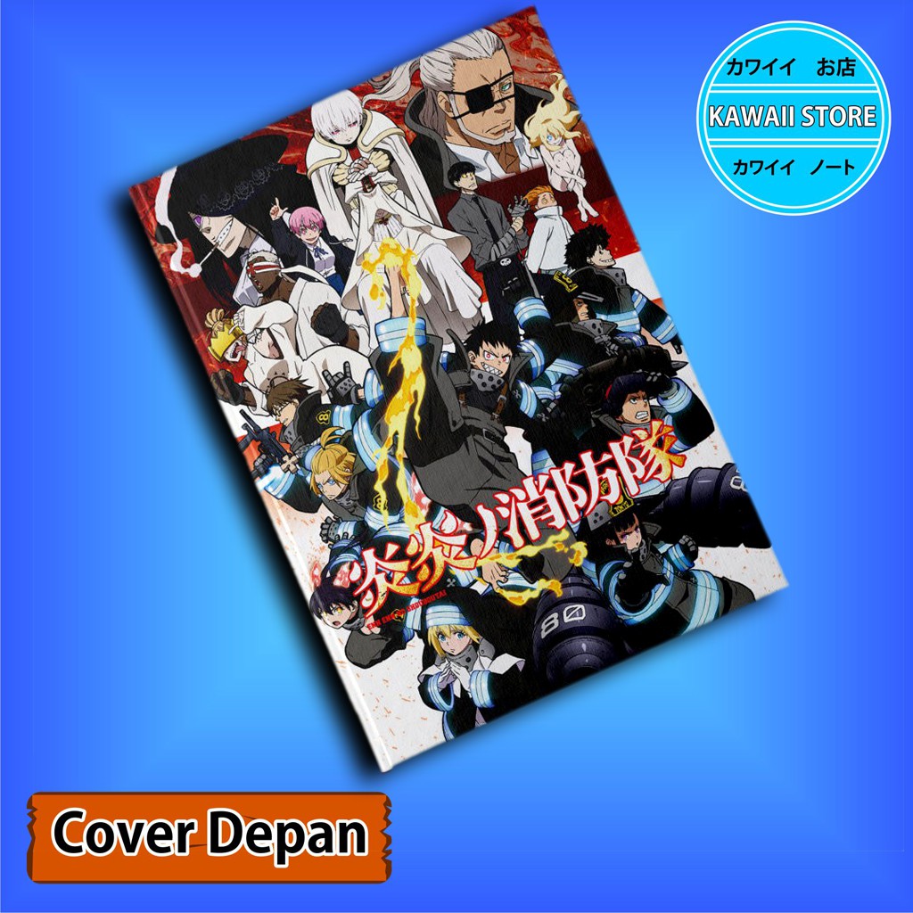 

Notebook / Pocket book Hard Cover Anime FIRE FORCE D uk A5 & A6 / Notes Book