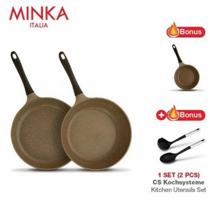 MINKA Frying Pan Set 3 pcs + CS KOCHSYSTEME