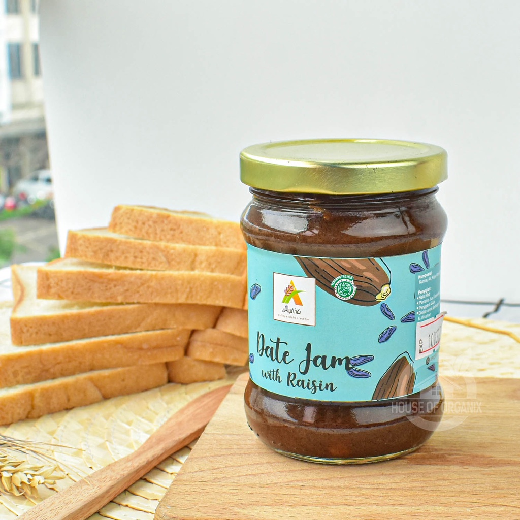 Alunna Date Jam With Raisin / Selai Kurma Dengan Kismis 200 Gr