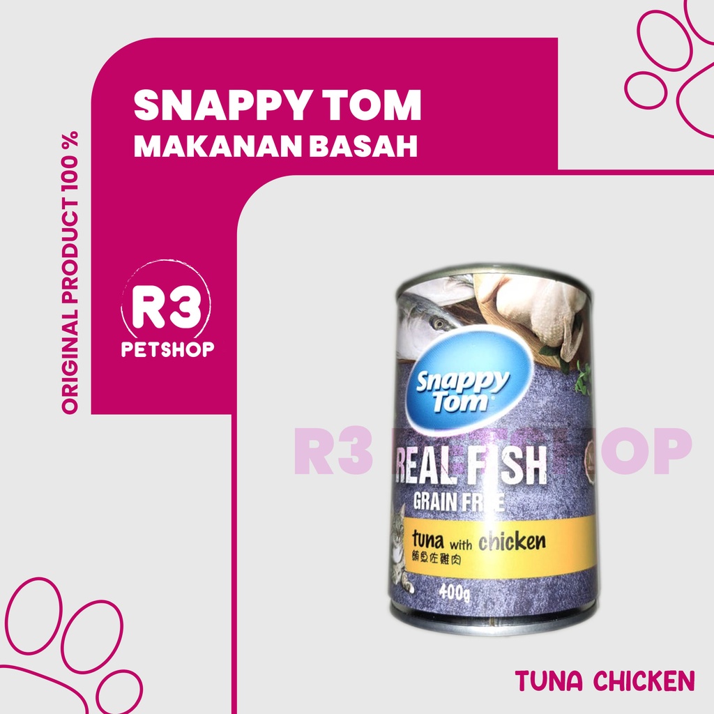 Snappy Tom 400g All Varian Makanan Kucing kaleng