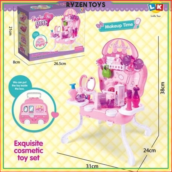 Mainan Permainan Kado Anak Tas Koper Peralatan Alat Make up MakeUp mekap Dandan Dandanan salon salon