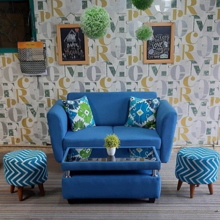 Sofa Retro Minimalis 1 Set