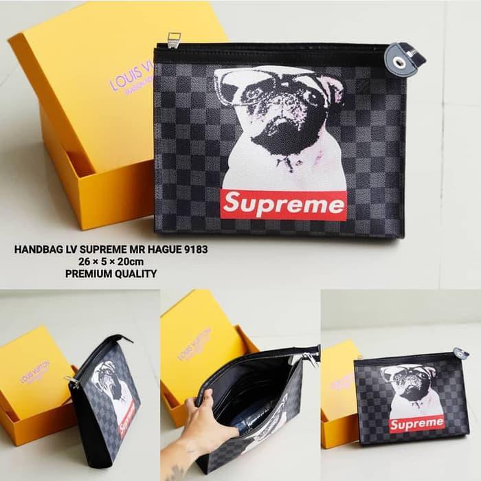 CUCI GUDANG DOMPET PRIA CLUTCH LV PUG PREMIUM 