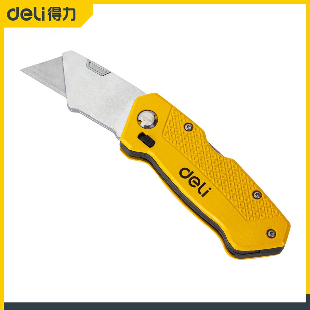 

Deli T-Type Cutter / Pisau Kayu Lipat Material SK2 Isi Mata Pisau 5 pcs EDL006Z/Alat Perkakas