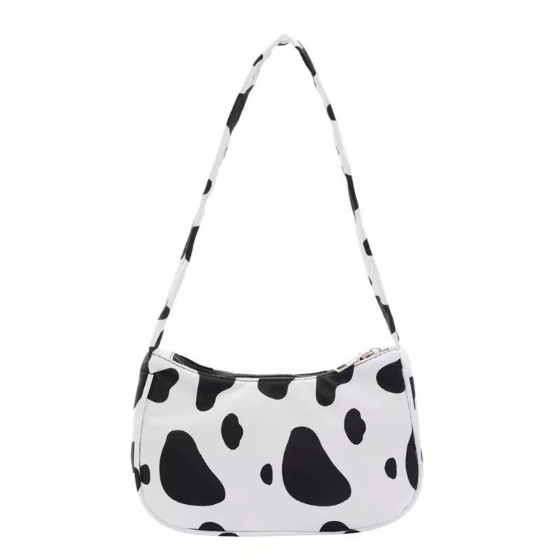 A-ZAHRA BAG COW PATTERN / TAS BAHU MOTIF KULIT SAPI RANTAI DAN BIASA