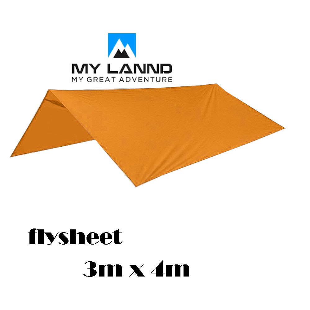 Flysheet Tenda Waterproof 3Mx4M 19 Loop Murah