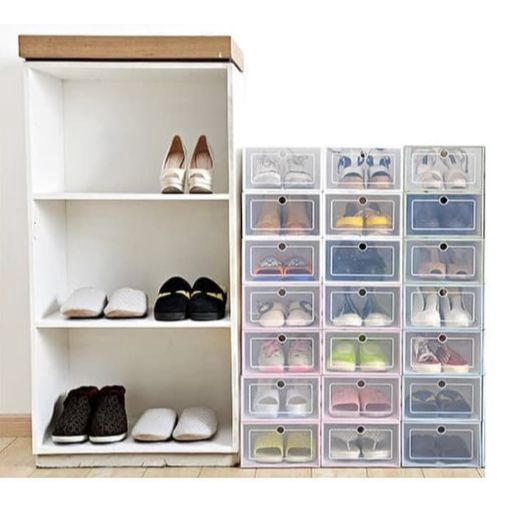 Kotak sepatu / kotak sepatu lipat / kotak sepatu transparan