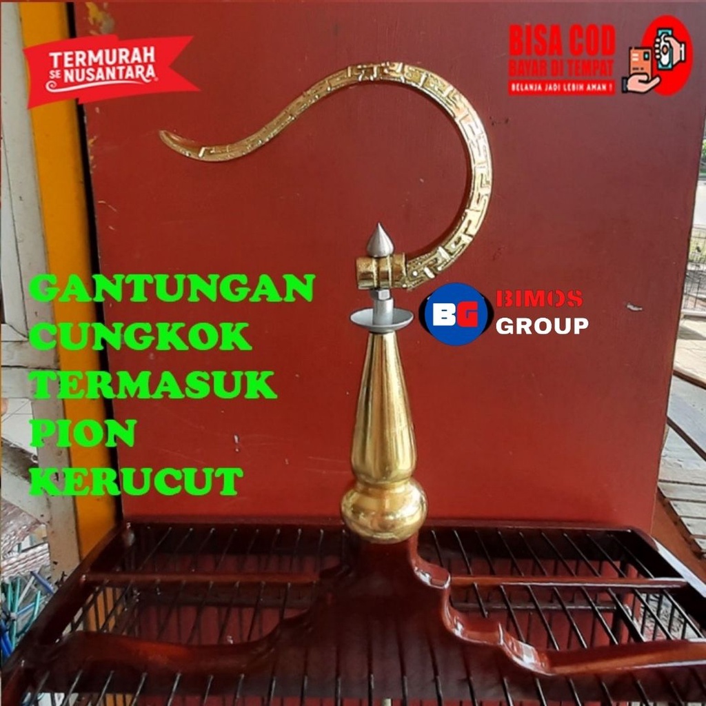 GANTUNGAN SANGKAR BURUNG FULLSET PION GOLD CANTOLAN SANGKAR KOTAK GANTUNGAN SANGKAR BURUNG MURAI