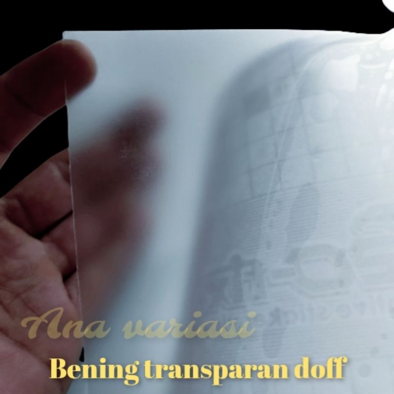 skotlet transparan doff stiker transparan doff skotlet motor transparan doff L 45 cm x P 100cm