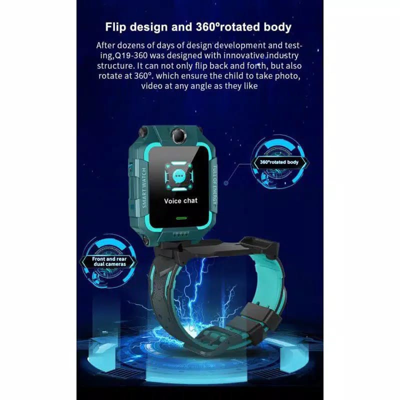 MN-04 Z6 dua kamera&amp; z6 360# Anti Air Kids Smart Watch Anak SOS LBS Jam Tangan Pintar Menonton