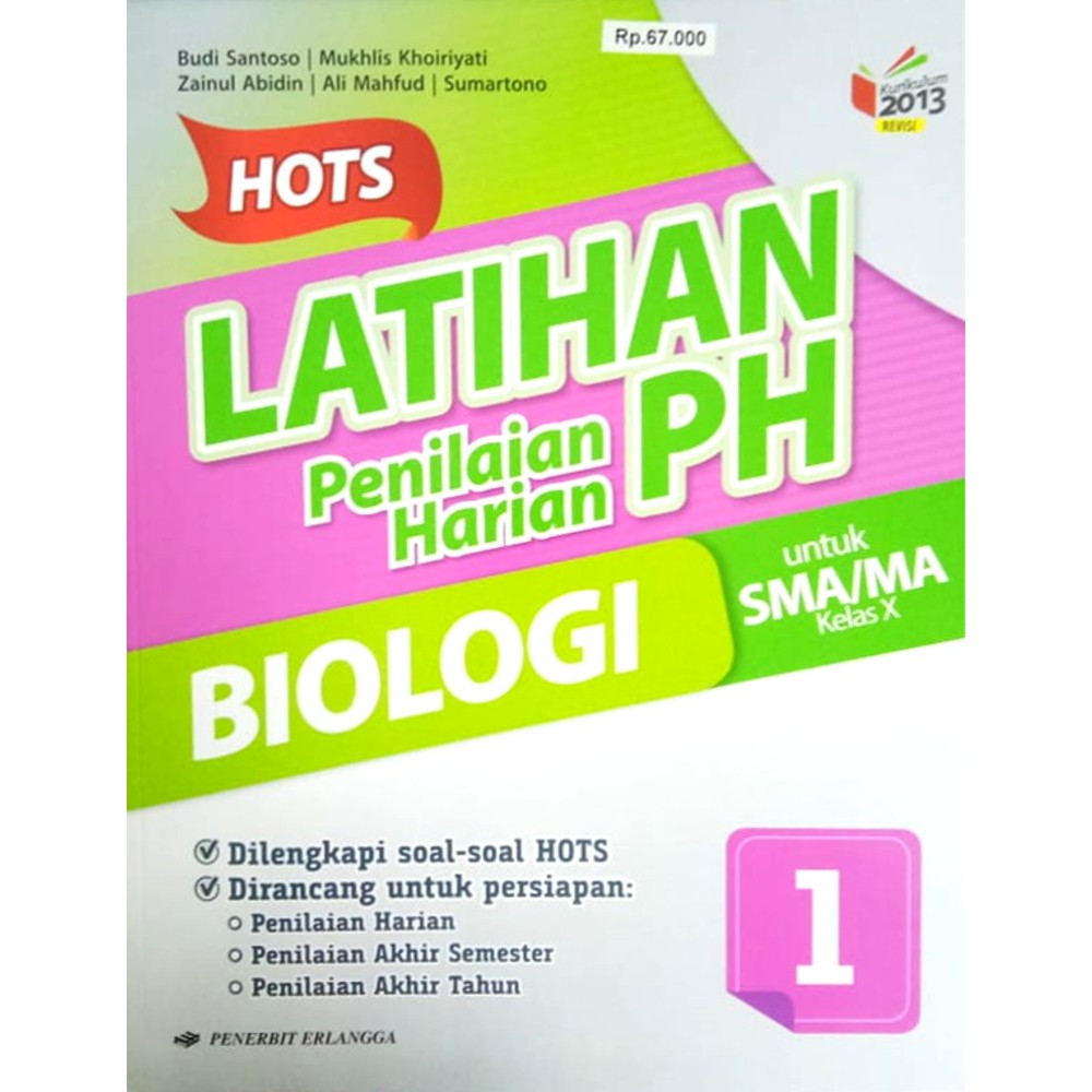 Buku Soal Sma Hots Latihan Penilaian Harian Biologi Kelas 1 K13 New Shopee Indonesia