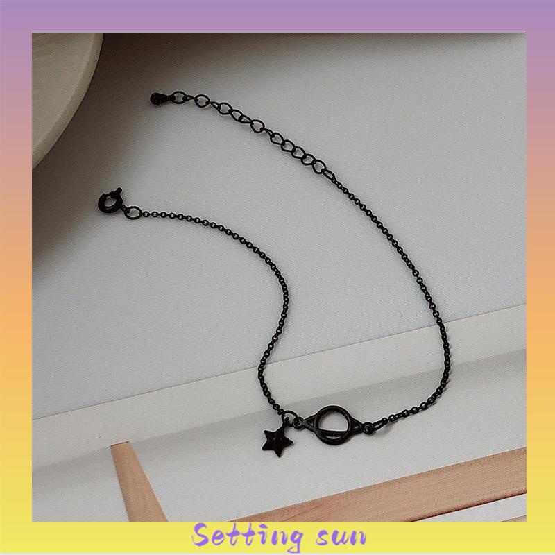 Gelang Planet Pelajar Sederhana Mewah Ringan Bintang Berujung Lima Segar Kecil Cocok untuk Semua TN