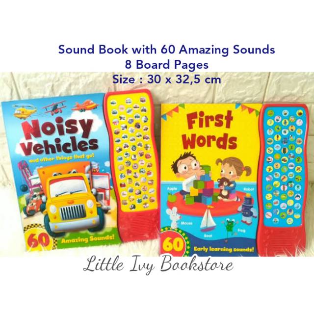 Noisy Vehicles/First Words Sound Book with 60 Amazing/Early Learning Sounds